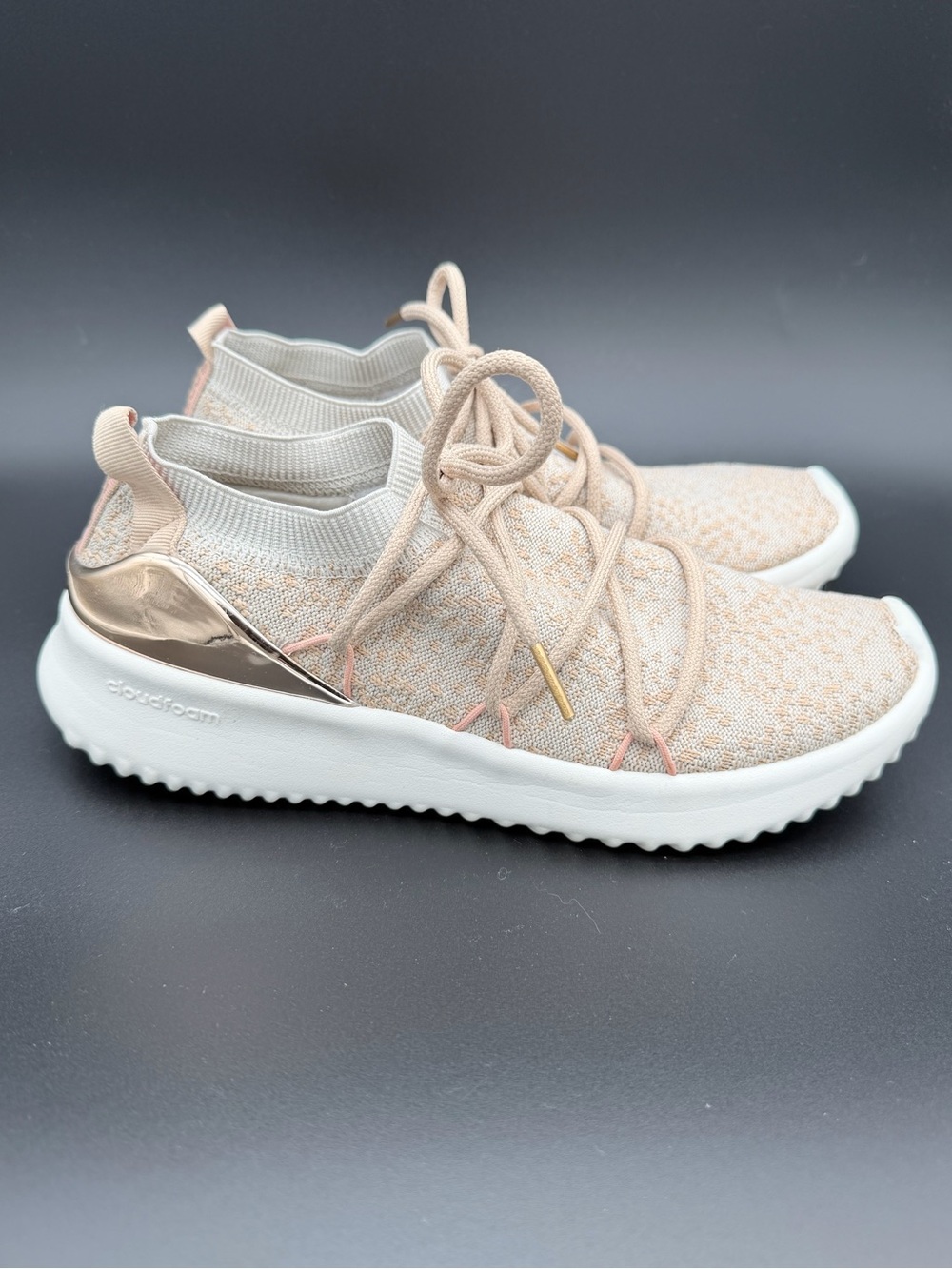 adidas Ultimamotion Sock Sneakers – Cream/Beige & Rose Gold – Women’s 7.5 - Picture 3 of 10